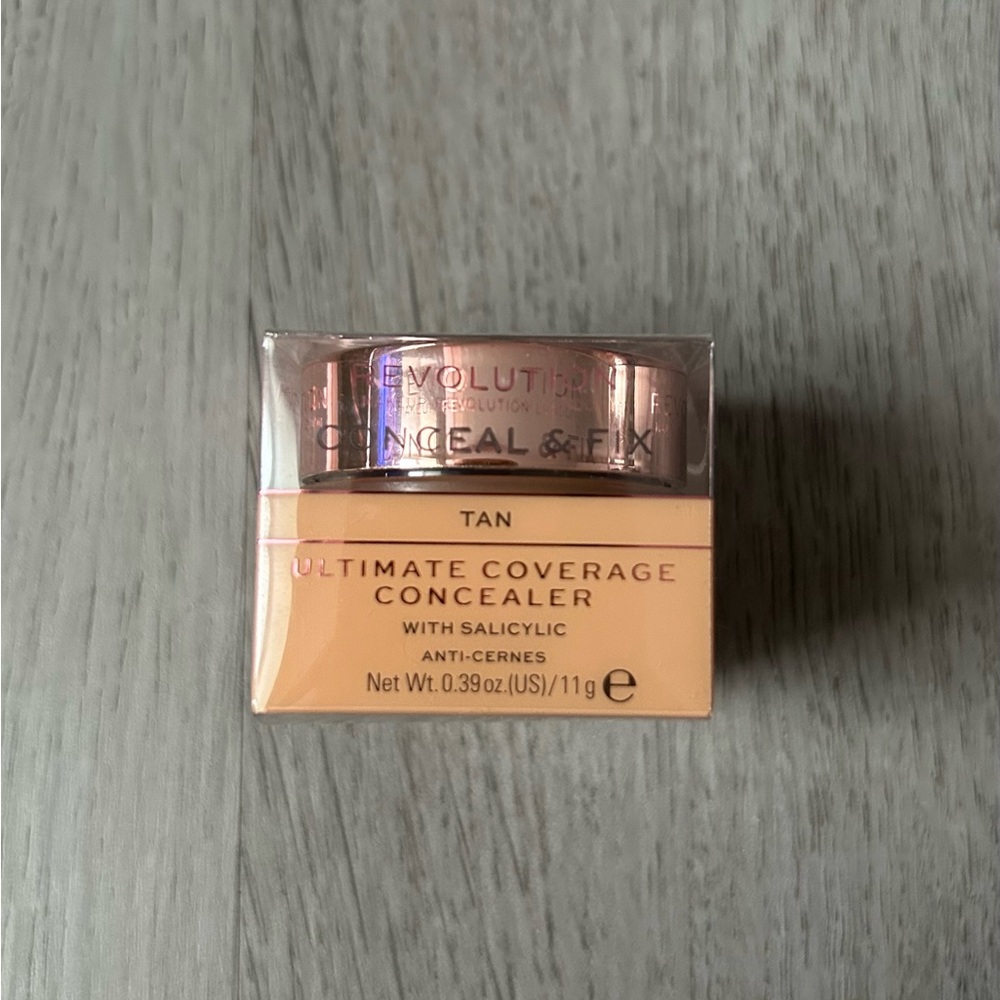 NEW Revolution Tan Ultimate Coverage Concealer - Tan